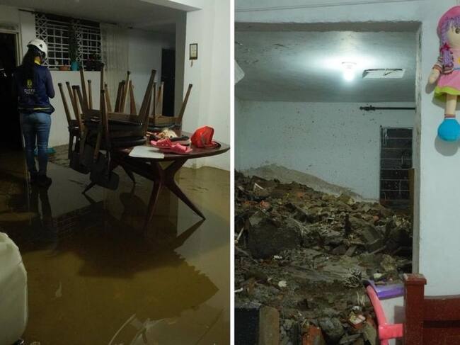 Afectaciones por las lluvias en Pereira y Dosquebradas (foto: Alcaldía de Pereira)