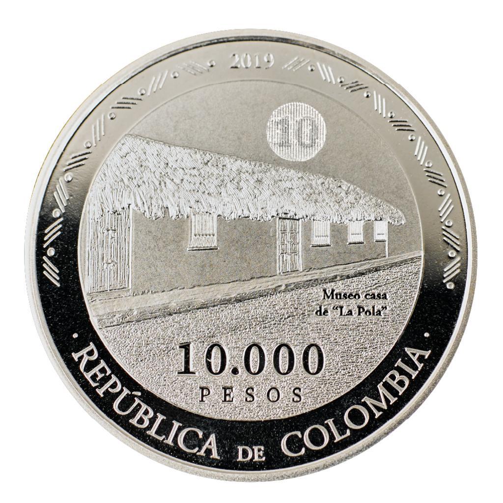 Moneda de $10.000, conmemorativa a Policarpa Salavarrieta. Foto: Banco de la República