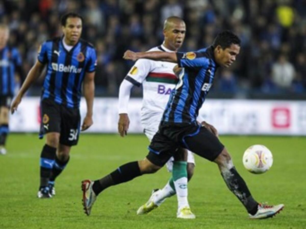 Carlos Bacca volvió a destacarse en la victoria del Brujas en Liga de Europa