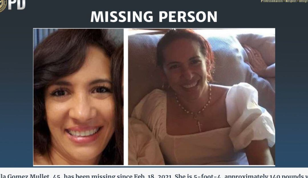 Colombiana desaparecida en Estados Unidos. 