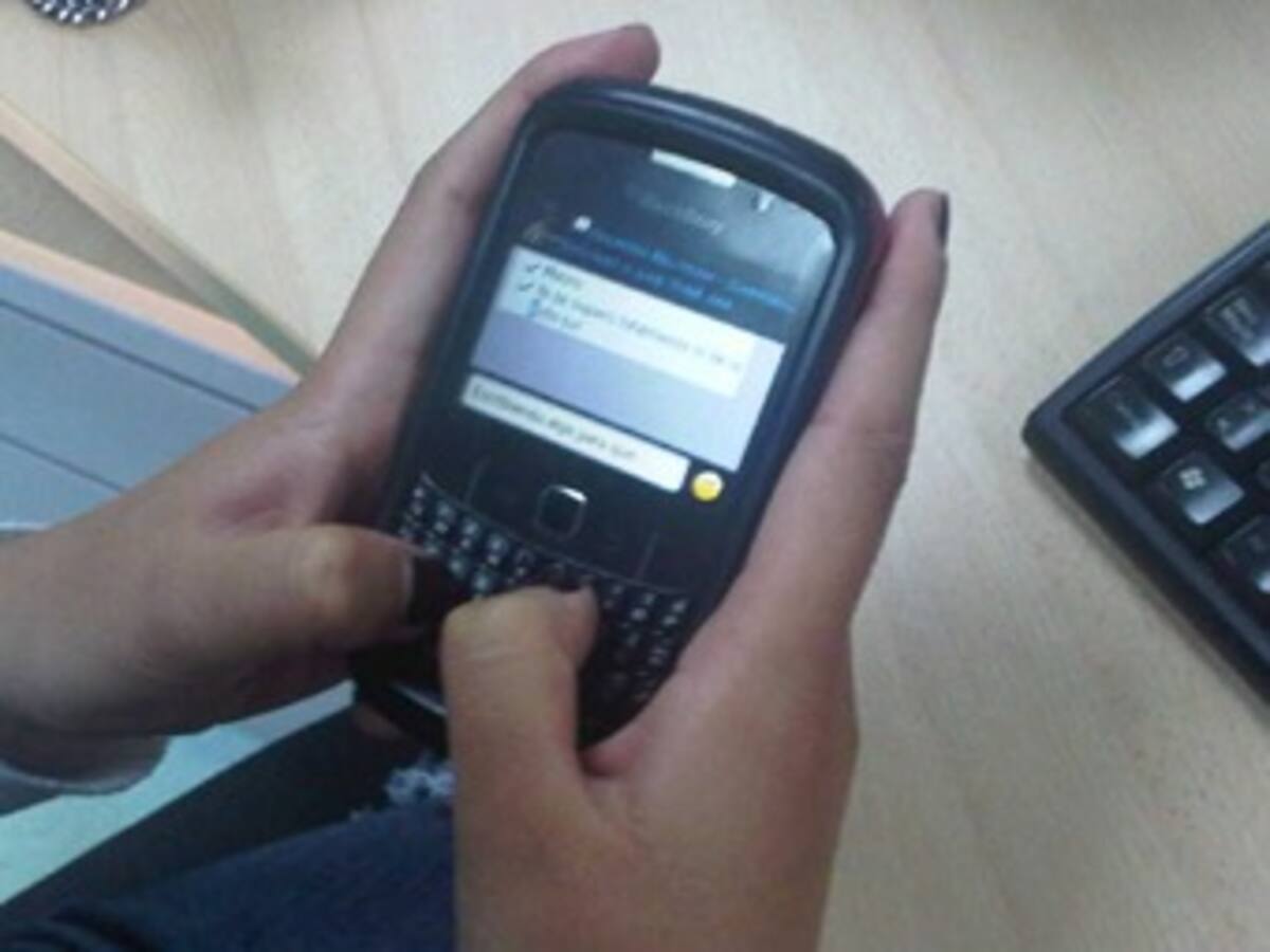 Blackberry presenta problemas en su chat