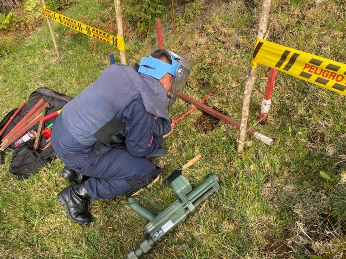 Tolima avanza en la eliminación de minas antipersonal: 34,000 m² despejados