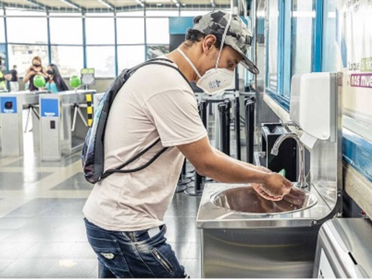 60 nuevos puntos de lavado de manos dispuso el Metro de Medellín
