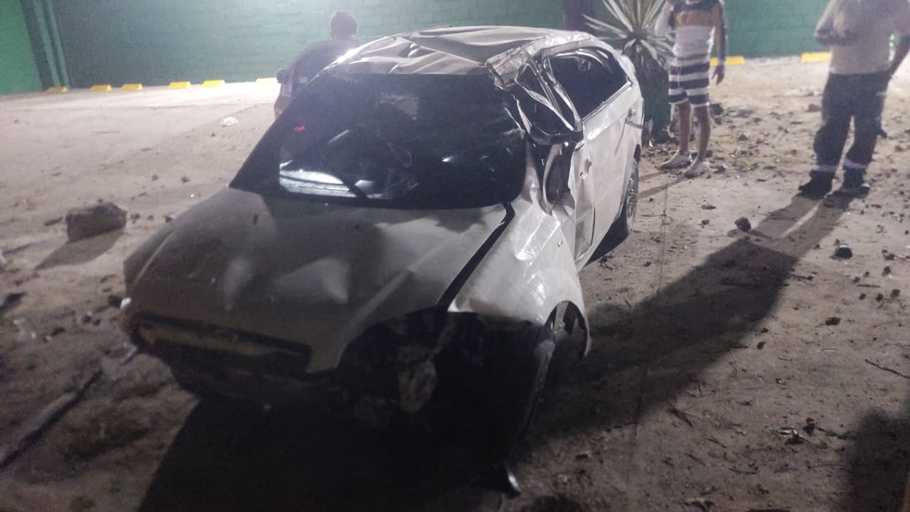 Vehículo accidentado en Soledad, Atlántico