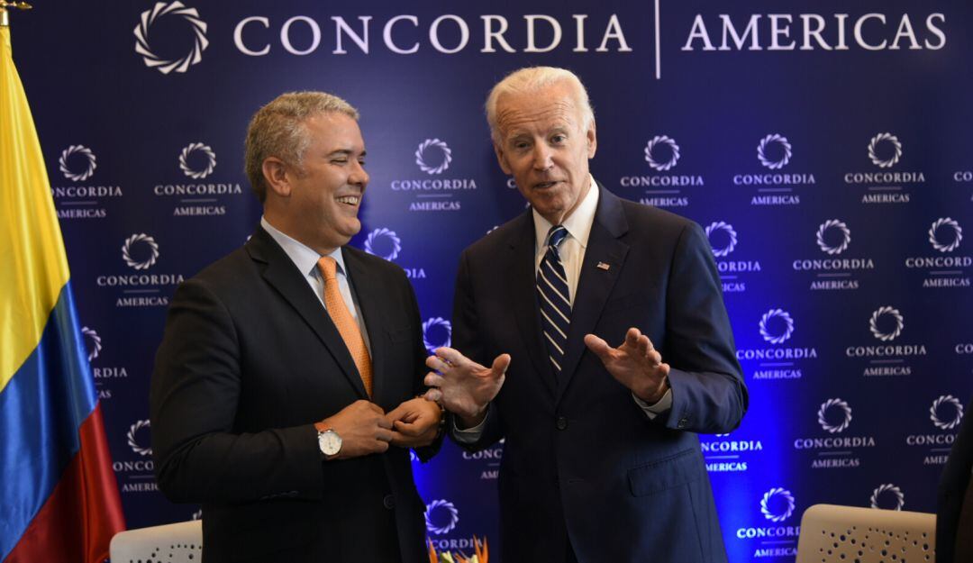El presidente Iván Duque dialogó con el presidente Joe Biden cuando era vicepresidente en la administración Obama.
