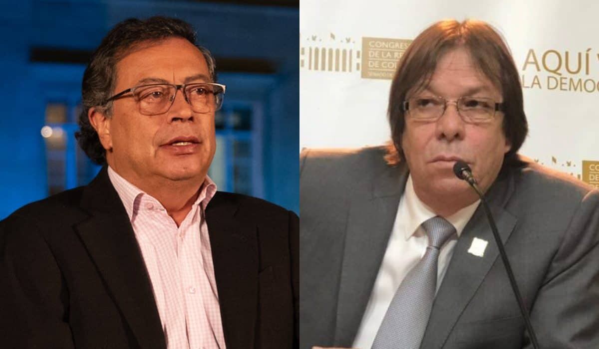 Gustavo Petro y César Lorduy. Tomada de internet.