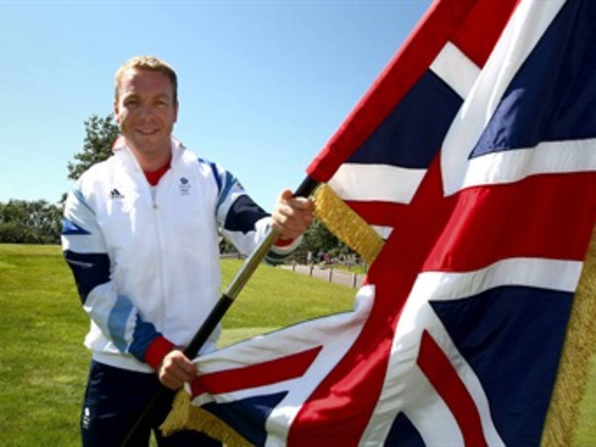 El ciclista Chris Hoy es el abanderado del Reino Unido en los Juegos