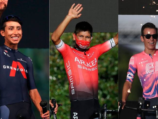 Los 10 colombianos que correrán en el Tour de Francia 2020