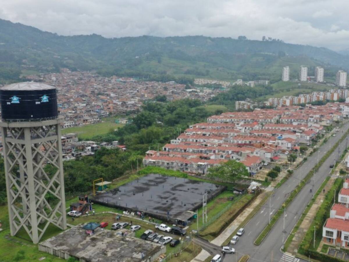 Tanque La Giralda en Dosquebradas garantiza agua potable a sus habitantes