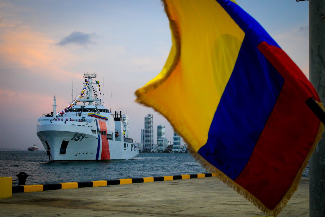 ARC ‘Simón Bolívar’. //  Dirección General Marítima (DIMAR)