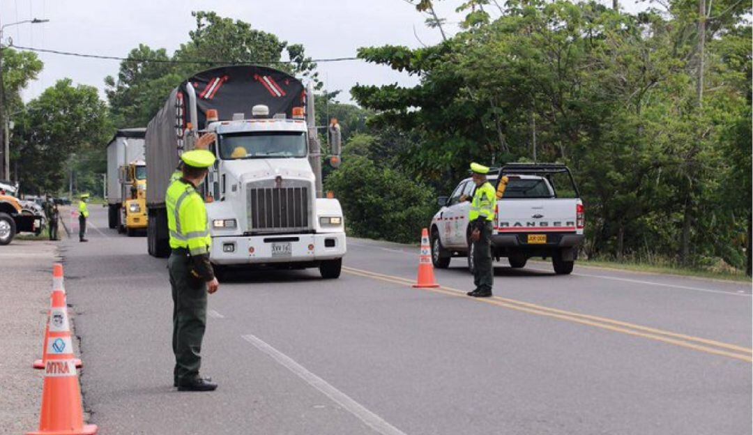 Vías con paso a un carril