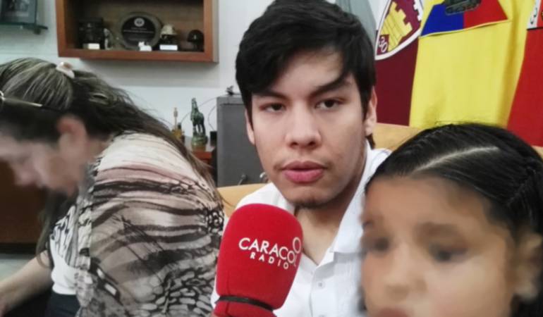El rescatado Víctor Julio Roqueme