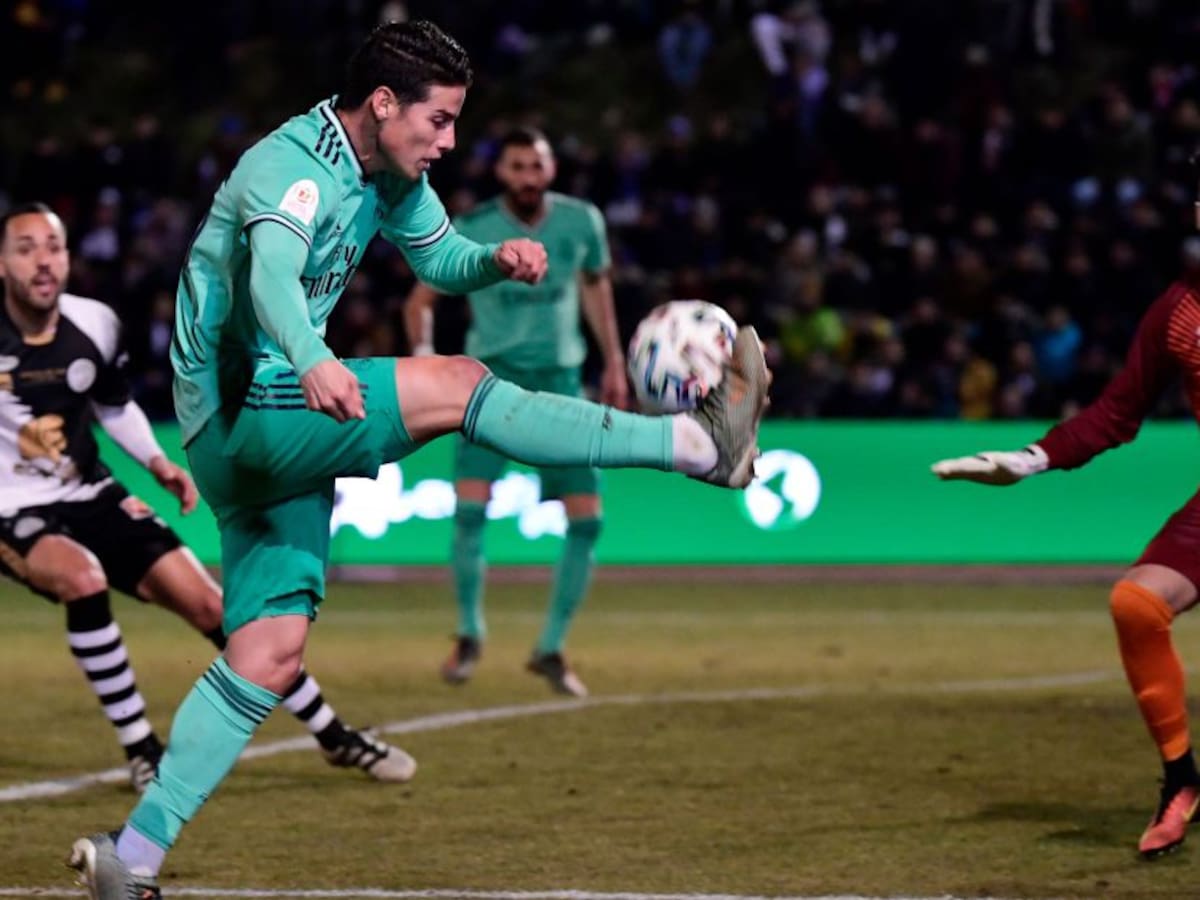 James Rodríguez titular en el triunfo del Real Madrid en Copa del Rey