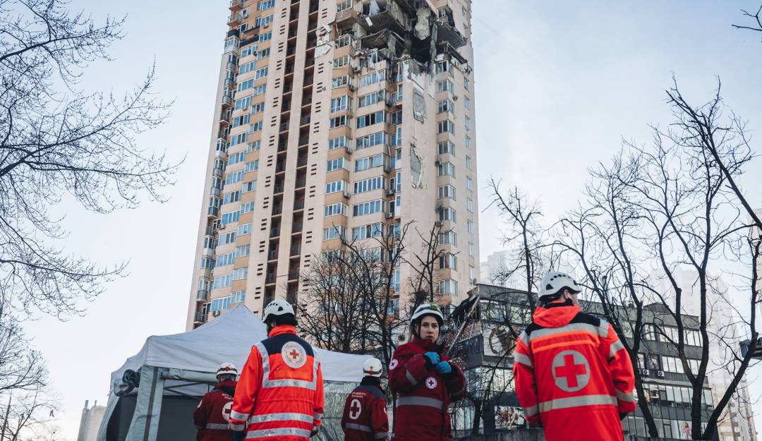 Trabajos médicos en Kiev, Ucrania.                       Foto: Getty 