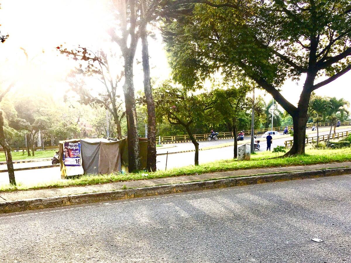 Instalaron cambuches en la Puerta del Sol