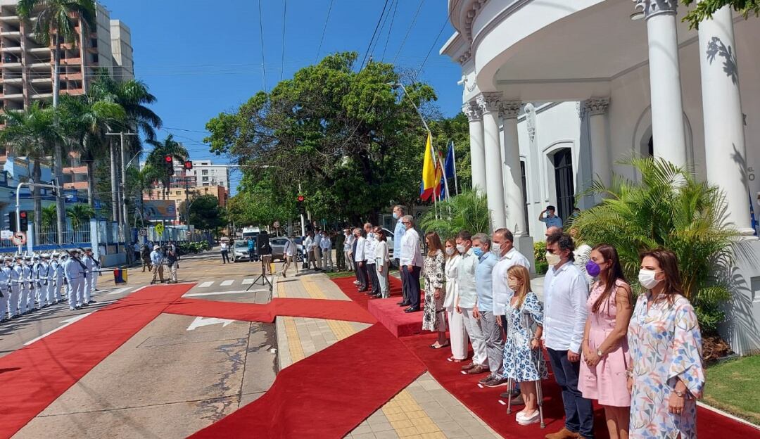 Honores al Rey Felipe VI en Barranquilla