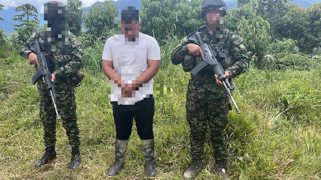 Alias 'Barbas', capturado en el sur de la región caucana.