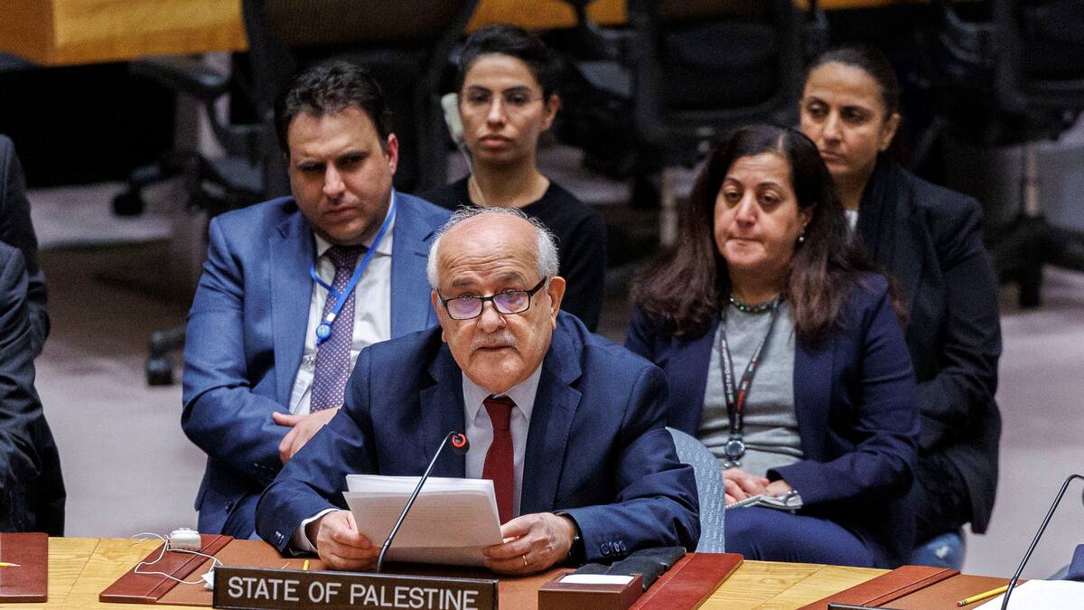 Palestina pide a Naciones Unidas actuar antes de “convertirse en irrelevantes”