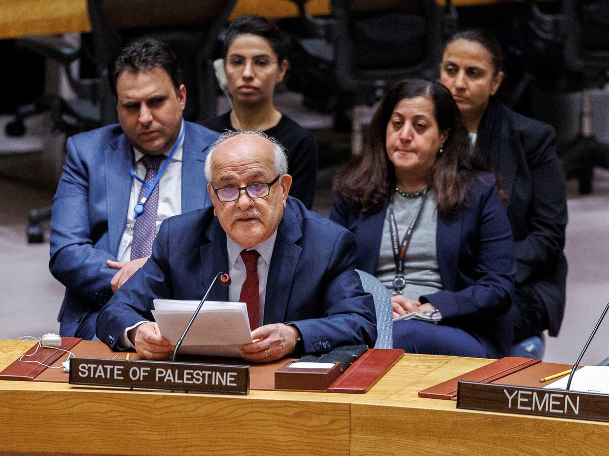 Palestina pide a Naciones Unidas actuar antes de “convertirse en irrelevantes”