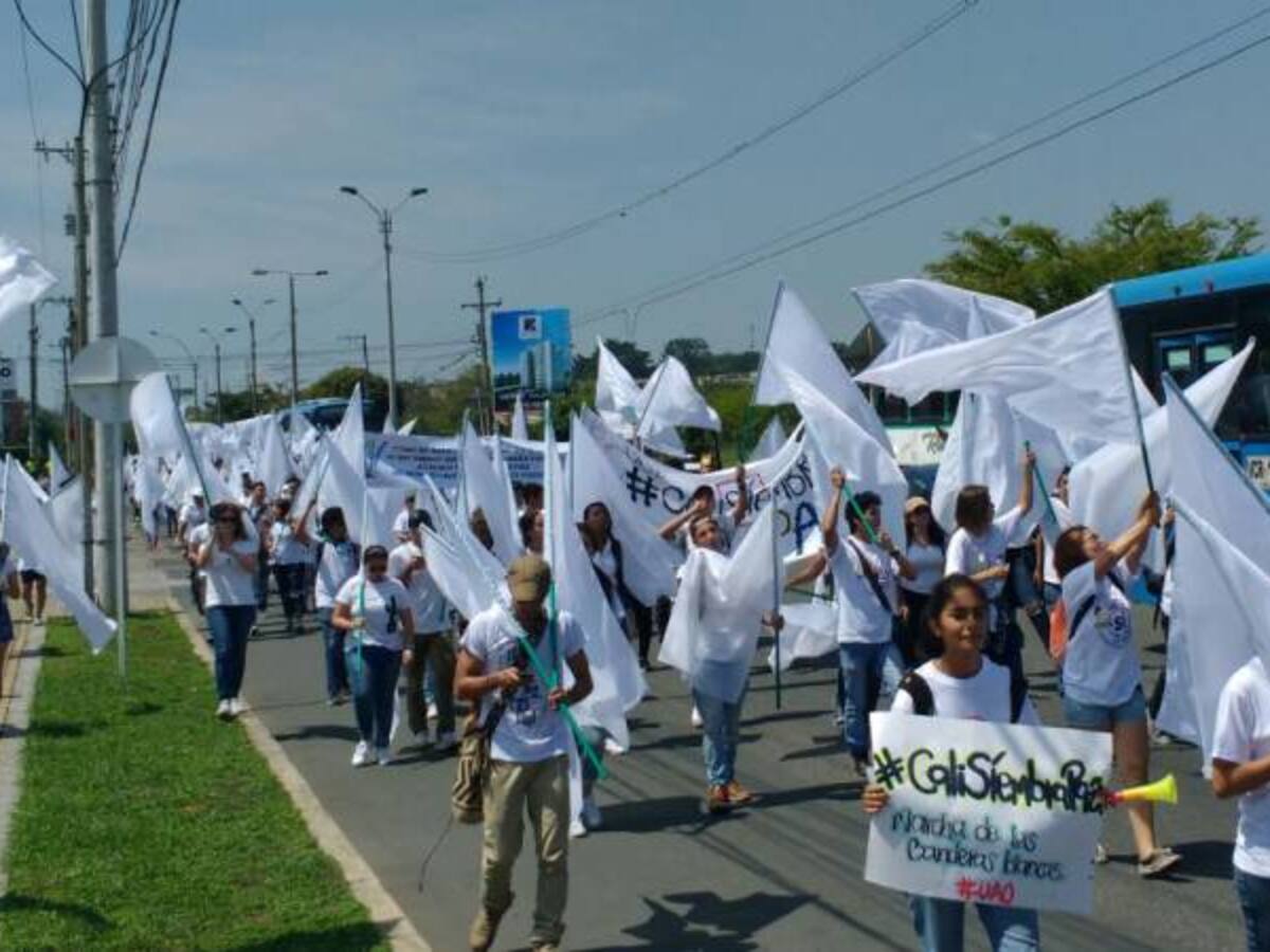Con una gran marcha estudiantes de las universidades le dicen SÍ al plebiscito