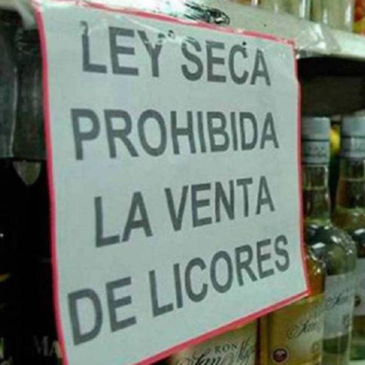 A las 6:00 p.m. de hoy sábado inicia la ley seca en Santander