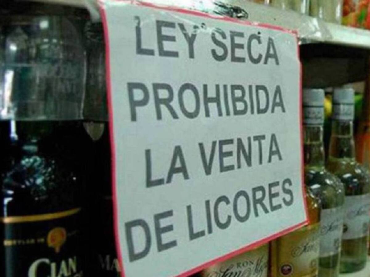 A las 6:00 p.m. de hoy sábado inicia la ley seca en Santander