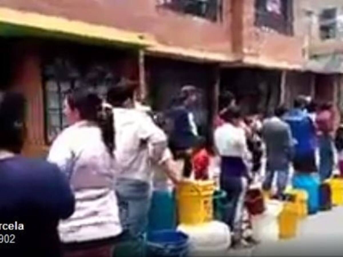 Habitantes de Facatativá en Cundinamarca llevan ocho días sin agua potable