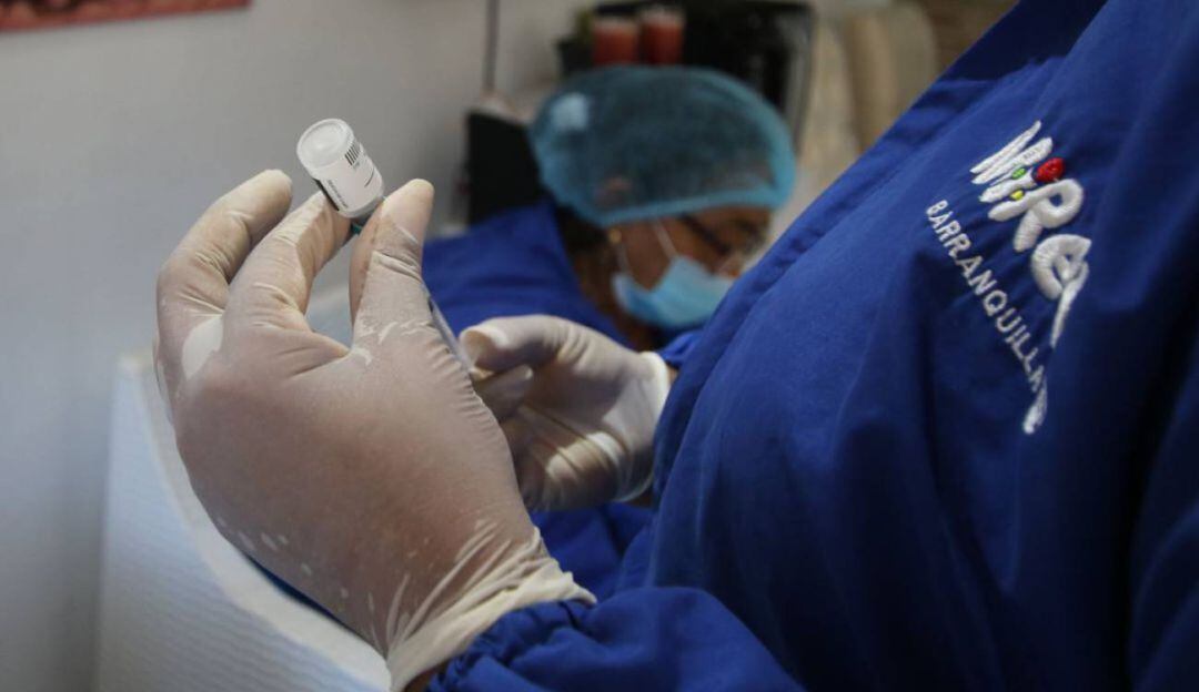 Vacunación contra el COVID-19 en Barranquilla.