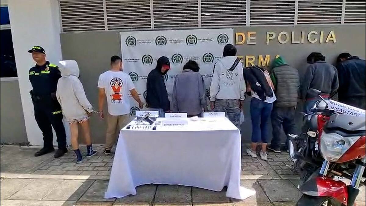 Diez capturados y gran cantidad de estupefacientes y armas fueron incautadas en Anserma