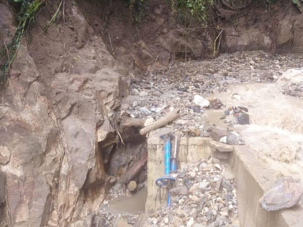 Fuertes lluvias golpean el corregimiento de Bilbao en Planadas, Tolima
