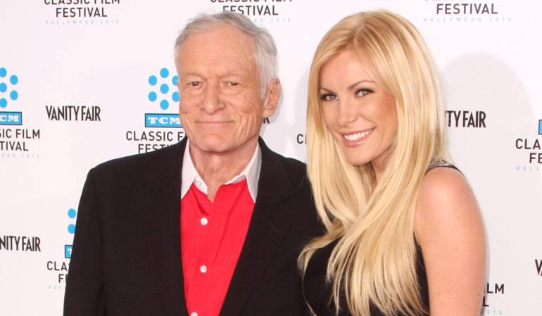 Hugh Hefner y Crystal Harris