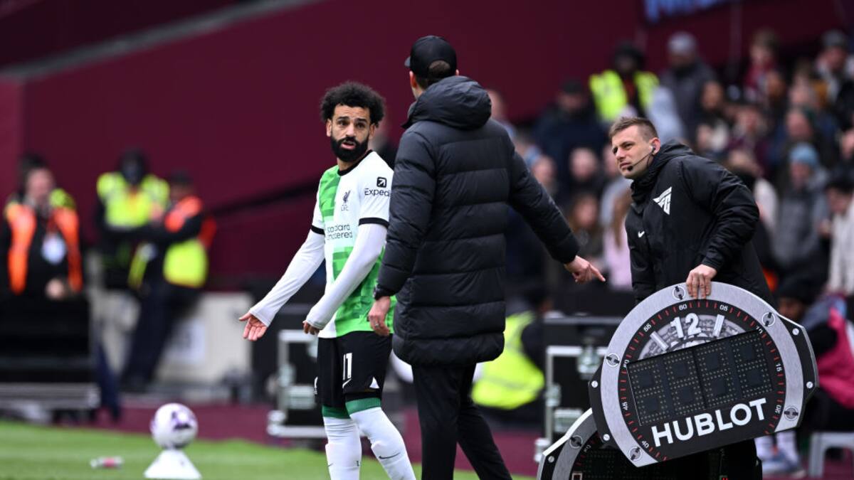 VIDEO | Lo que no se vio del cruce entre Jürgen Klopp y Mohamed Salah: ¿falta de respeto?
