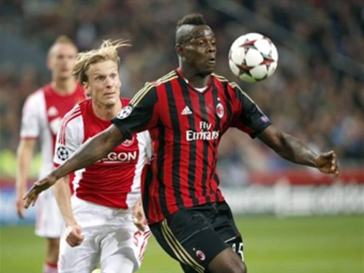 Balotelli rescató un punto para Milán ante Ajax
