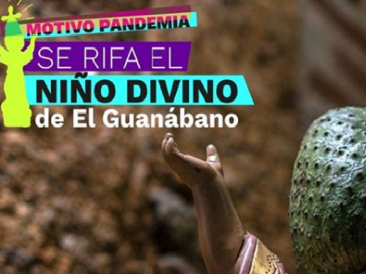 El Guanábano rifa a su peculiar Divino Niño para recolectar fondos
