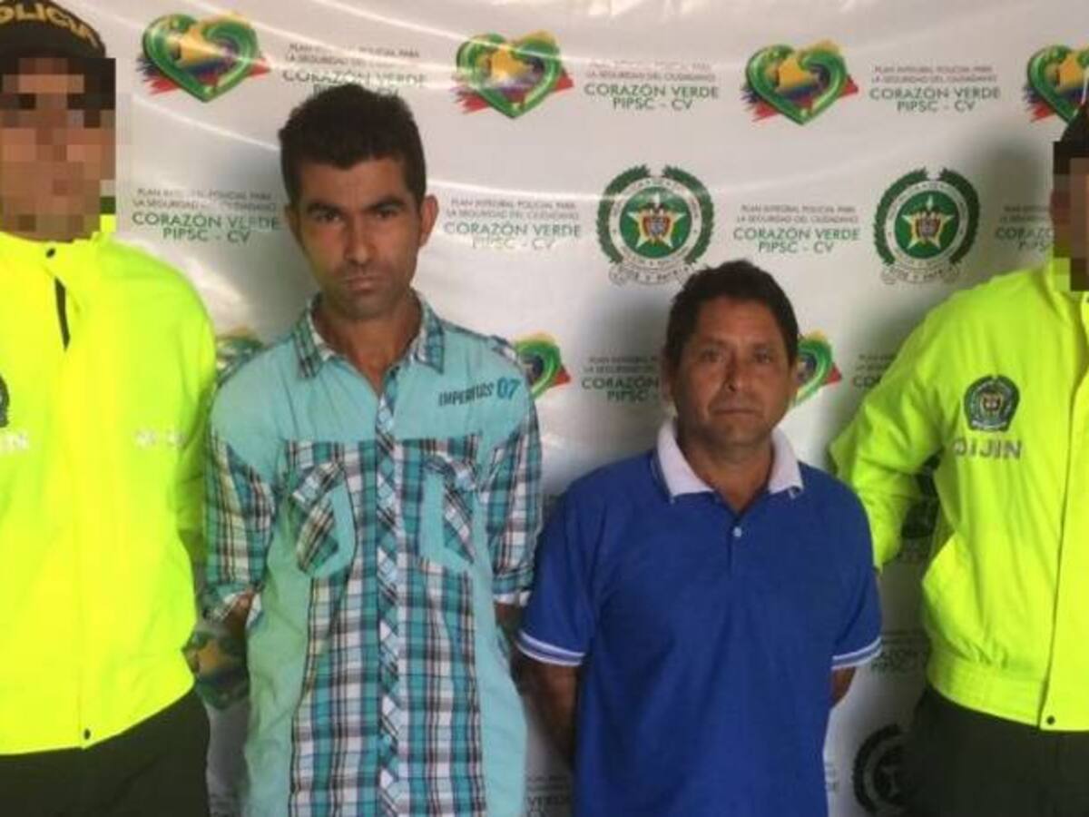 Policía captura a dos presuntos integrantes del ELN en Pelaya Cesar