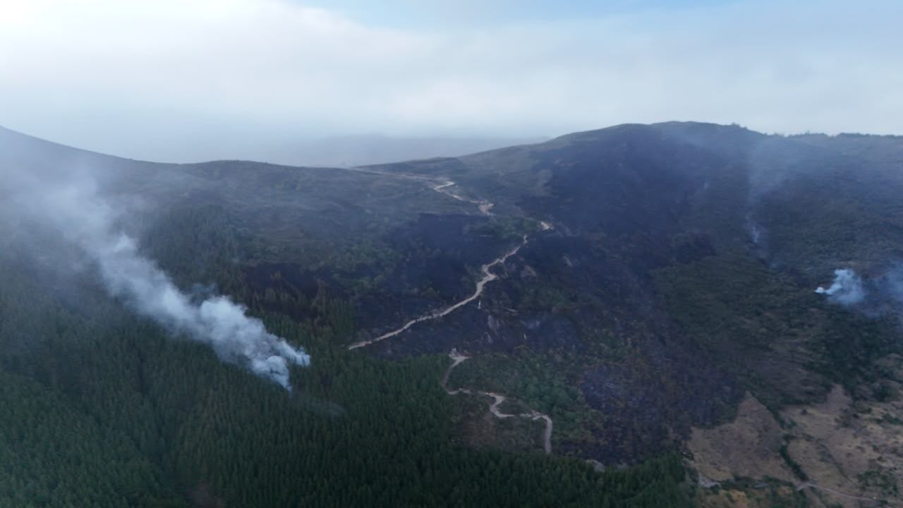 Incendio forestal en el páramo de Santurbán / Édgar Osma