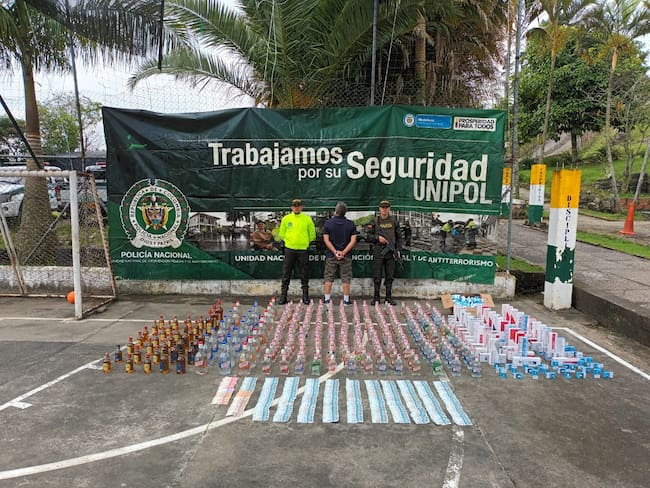 Licor adulterado-foto policía Metropolitana