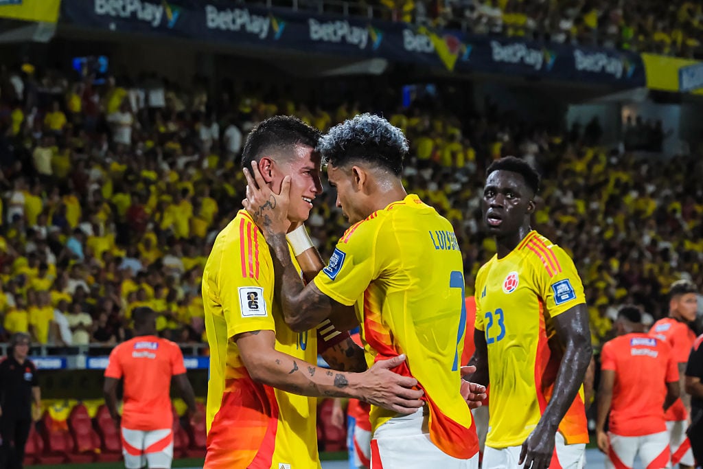 James Rodriguez of Colombia y Luis Díaz / Getty Images