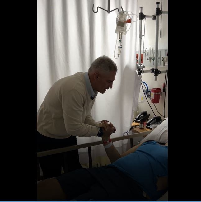 Vista del generador de Antioquia al policía herido en Remedios- foto video gobernación