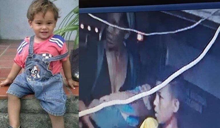 Sebastián Infante Rondón de 18 meses y mujer que se llevo al menor