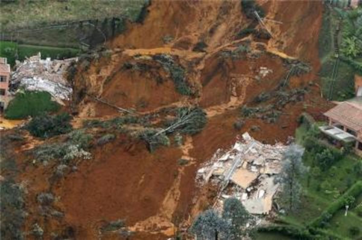 La zona de tragedia en El Poblado