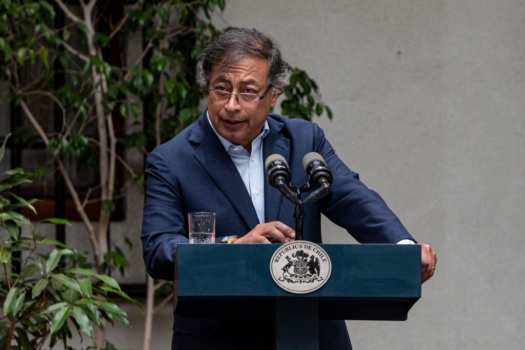 Gustavo Petro. (Photo by Lucas Aguayo Araos/Anadolu Agency via Getty Images)