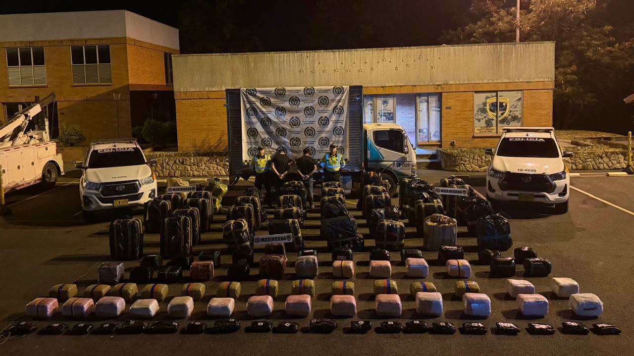 Incautan mil 500 kilos de marihuana en vías del Valle: ofrecieron $10 millones por transportarla