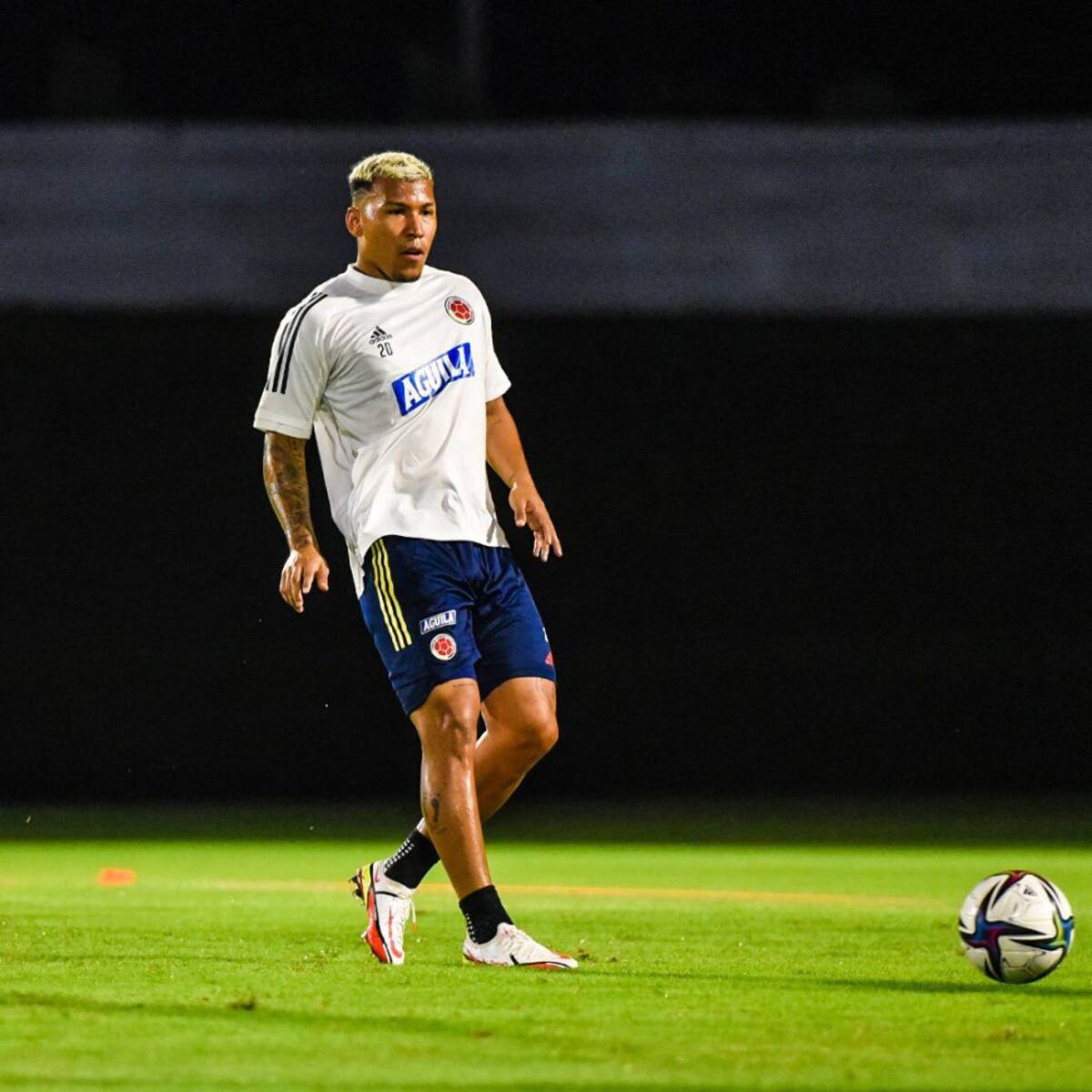 Roger Martínez, delantero de la Selección Colombia.