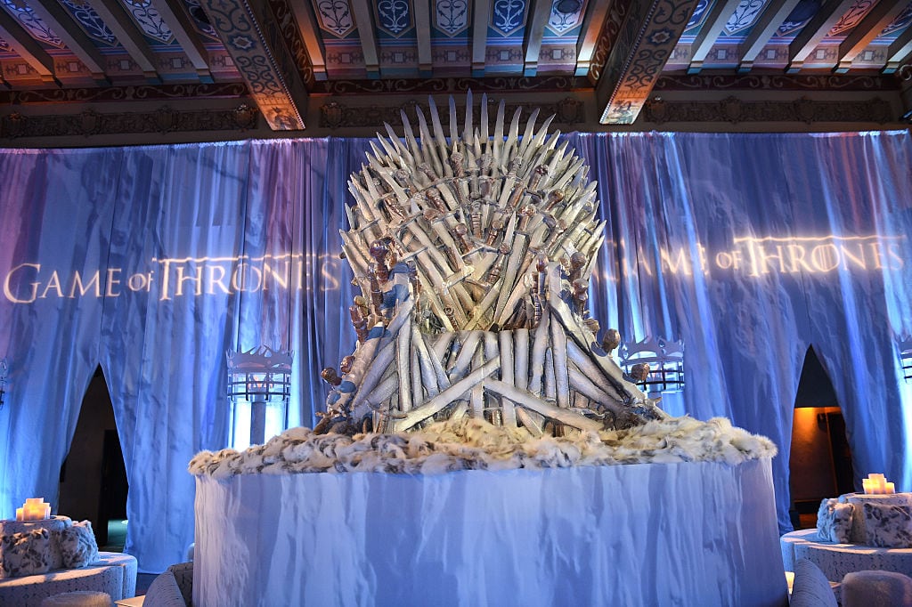 HOLLYWOOD, CALIFORNIA - APRIL 10:  A throne is seen during the after party at the premiere for the sixth season of HBO's "Game Of Thrones" at TCL Chinese Theatre on April 10, 2016 in Hollywood City.  (Photo by FilmMagic/FilmMagic)