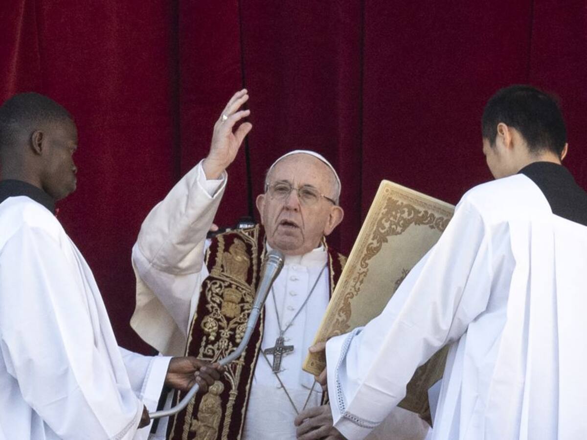 El papa llama a la paz en Venezuela y Nicaragua en su mensaje de Navidad