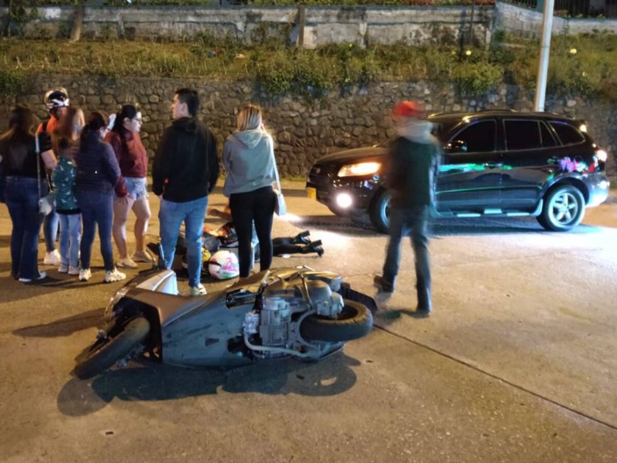 Una persona resultó herida en un accidente registrado en vías de Manizales