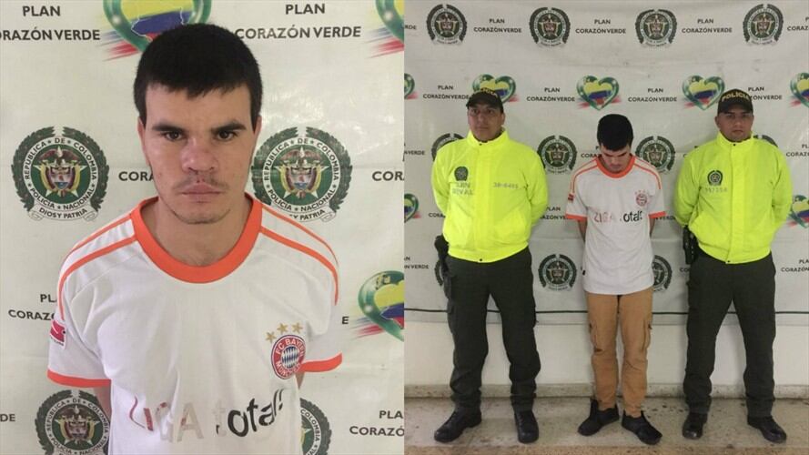 Un operativo de la Policía Nacional en el municipio de Palmira terminó con la captura de alias Mexicano. Foto: Policía