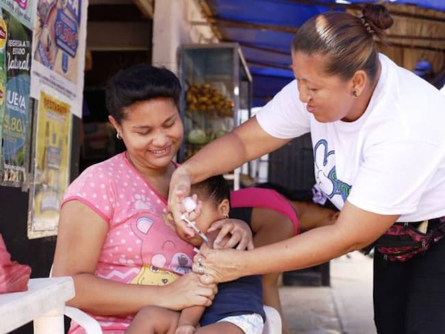 Cobertura en vacunación contra el sarampión en Bolívar es del 94,9%