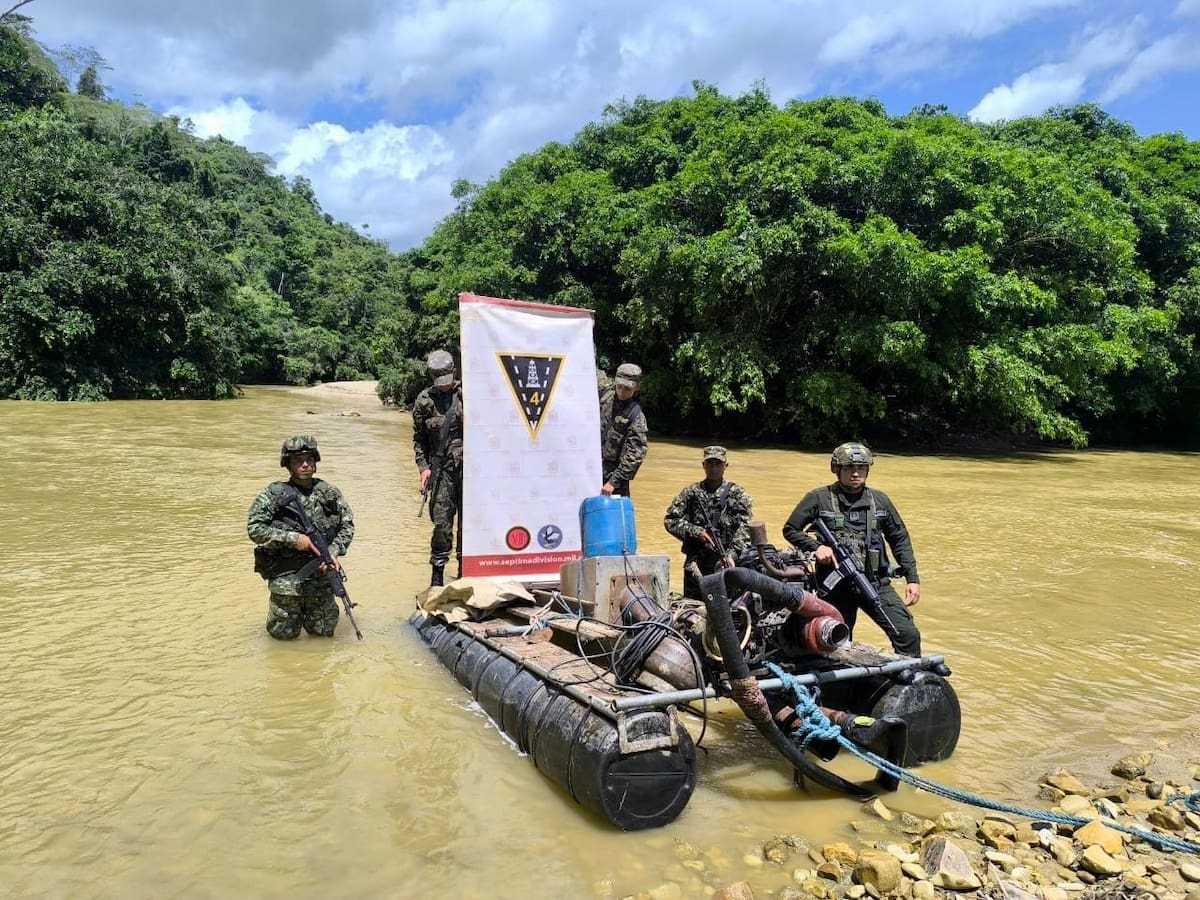 Oriente antioqueño: operaciones militares contra la minería ilegal